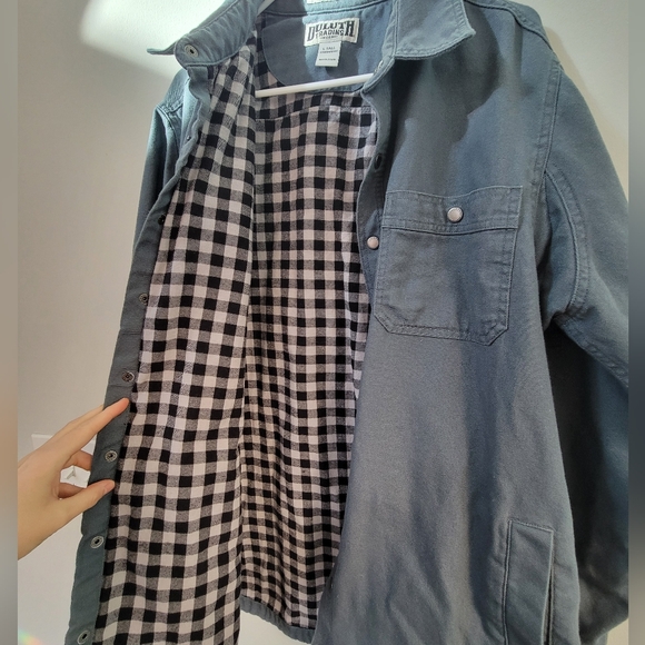 Duluth Original Firehose Heavy Cotton Shacket Men's Size Large Tall Workwear - Picture 12 of 13